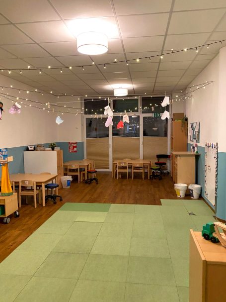 Essens- und Bastelecke Kindergarten